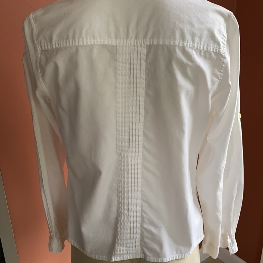 White button down blouse - Picture 4 of 14